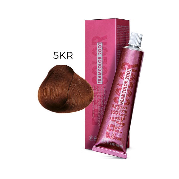 Framesi Крем-краска для волос Framcolor 2001, 5KR карамельно-каштановый, 60 мл купить