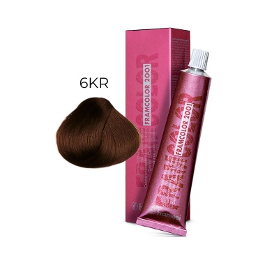 Framesi Крем-краска для волос Framcolor 2001, 6KR темно-карамельный блонд, 60 мл купить