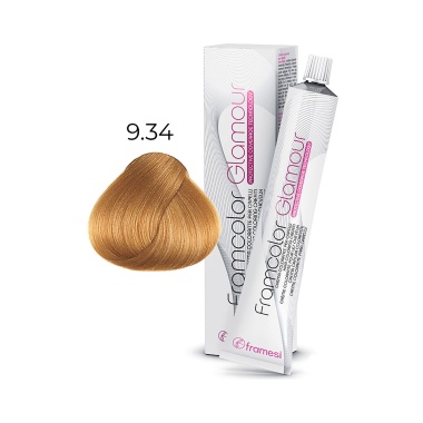 Framesi Крем-краска для волос Framcolor Glamour, 9.34 золотистый медный очень светлый блондин, 100 мл купить