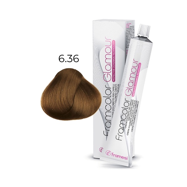 Framesi Крем-краска для волос Framcolor Glamour, 6.36 темно-песочный блондин, 100 мл купить