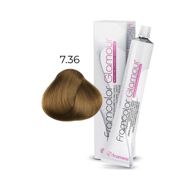 Framesi Крем-краска для волос Framcolor Glamour, 7.36 средний песочный блондин, 100 мл купить