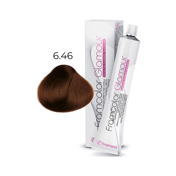 Framesi Крем-краска для волос Framcolor Glamour, 6.46 янтарный темный блондин, 100 мл купить