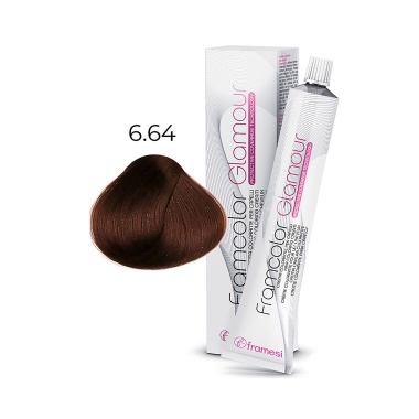 Framesi Крем-краска для волос Framcolor Glamour, 6.64 темный миндально-шоколадный блонд, 100 мл купить