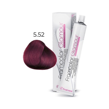 Framesi Крем-краска для волос Framcolor Glamour, 5.52 красный махагон светлый каштан, 100 мл купить
