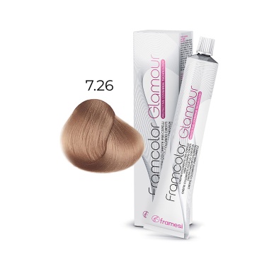 Framesi Крем-краска для волос Framcolor Glamour, 7.26 средний блондин платиново-жемчужный, 100 мл купить