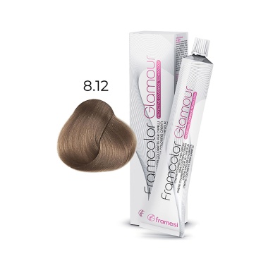 Framesi Крем-краска для волос Framcolor Glamour, 8.12 пепельный натуральный светлый блондин, 100 мл купить