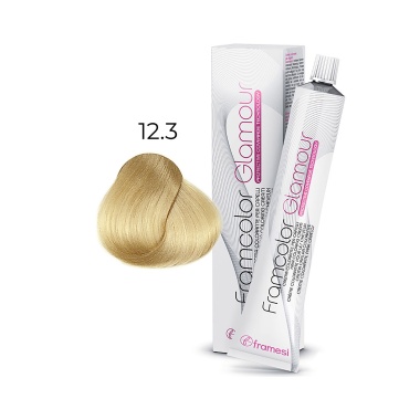 Framesi Крем-краска для волос Framcolor Glamour, 12.3 суперосветлитель золотистый, 100 мл купить