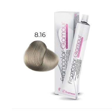 Framesi Крем-краска для волос Framcolor Glamour, 8.16 блондин пепельно-перламутровый, 100 мл купить
