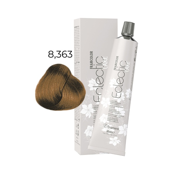 Framesi Крем-краска для волос Framcolor Eclectic Care, 8.363 блондин теплый бежевый, 60 мл купить