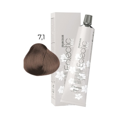 Framesi Крем-краска для волос Framcolor Eclectic Care, 7.1 средний блондин пепельный, 60 мл купить