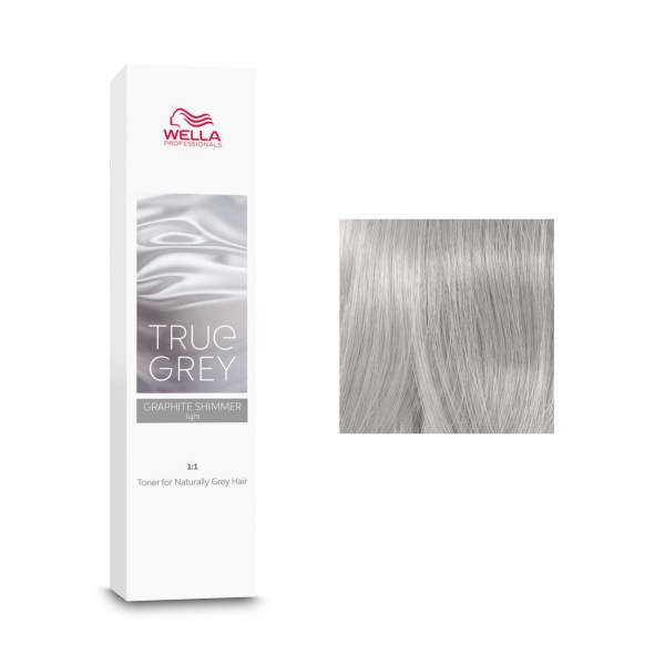 Wella Professionals Тонер для натуральных седых волос True Grey, Graphite Shimmer Light нейтральный серый светлый, 60 мл купить