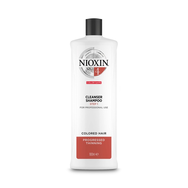 Nioxin Очищающий шампунь для окрашенных истонченных волос Система 4, 1000 мл купить