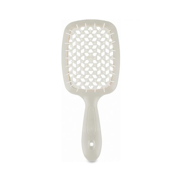 Janeke Щетка двуцветная с закругленными зубчиками Superbrush, серо-белая, 20.3 x 8,5 x 3.1 см купить
