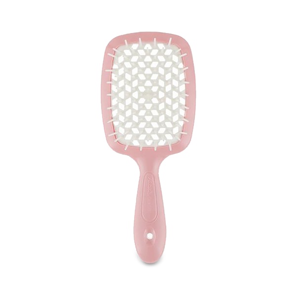 Janeke Щетка двуцветная Superbrush, малая, розово-белая, 17.5 x 7 x 3 см купить