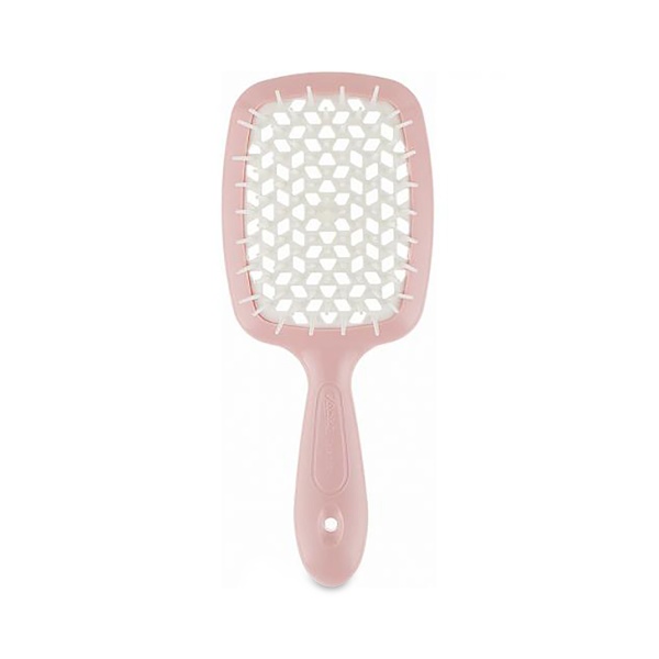 Janeke Щетка двуцветная Superbrush, малая, нежно-розовая с белым, 17.5 x 7 x 3 см купить