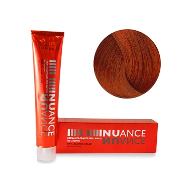 Punti Di Vista Крем-краска для волос с керамидами Nuance Hair Color Cream, 8.44 ярко-медный оранжевый блонд, 100 мл купить