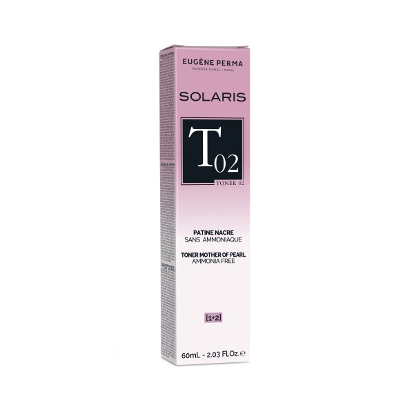 Eugene Perma Крем для тонирования волос после осветления и обесцвечивания Solaris Toner, Т*02 ирисовый, 60 мл купить