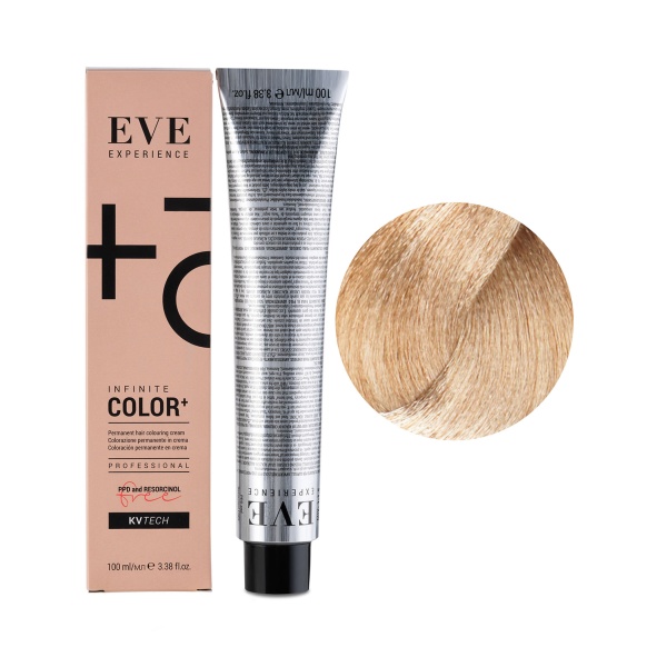 Farmavita Крем-краска для волос Eve Experience Color Cream, 9.13 очень светлый блондин пепельный-золотистый, 100 мл купить