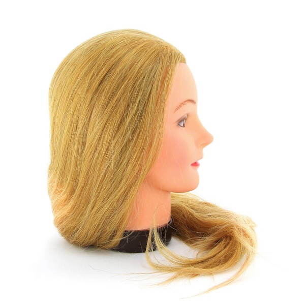 Dewal Голова учебная натуральные волосы, 50-60 см, блондинка купить