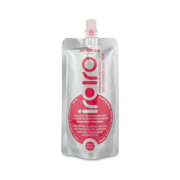 Iroiro Семи-перманентный краситель для волос 330 Neon Red, Неоновый красный, 236 мл купить