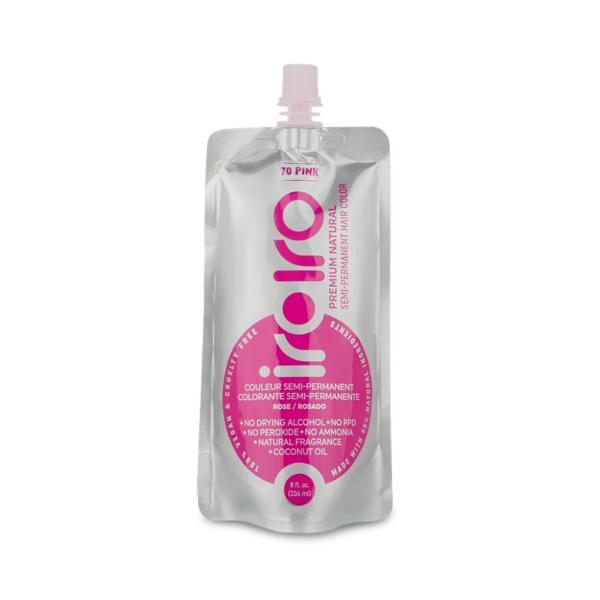 Iroiro Семи-перманентный краситель для волос 70 Pink, Розовый, 236 мл купить