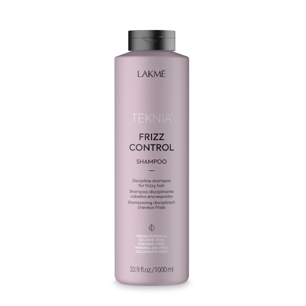 Lakme Шампунь бессульфатный дисциплинирующий для вьющихся волос Teknia Frizz Control Shampoo, 1000 мл купить