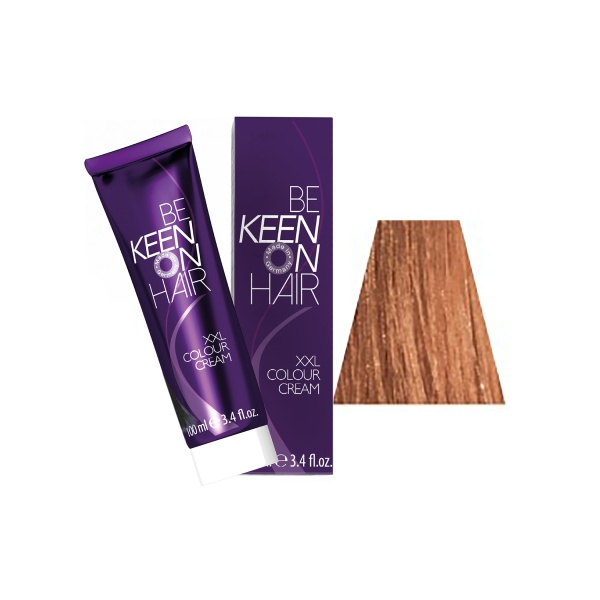 Keen Крем-краска для волос Colour Cream, 7.34 Натуральный золотисто-медный блондин Mittelblond Gold-Kupfer, 100 мл купить