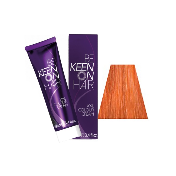 Keen Крем-краска для волос Colour Cream, 7.43 Натуральный медно-золотистый блондин Mittelblond Kupfer-Gold, 100 мл купить