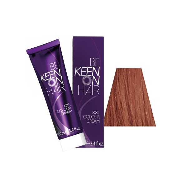 Keen Крем-краска для волос Colour Cream, 7.44 Натуральный интенсивно-медный блондин Mittelblond Kupfer-Intensiv, 100 мл купить