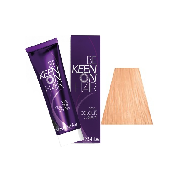 Keen Крем-краска для волос Colour Cream, 10.7 Ультра-светлый коричневый блондин Ultrahellblond Braun, 100 мл купить