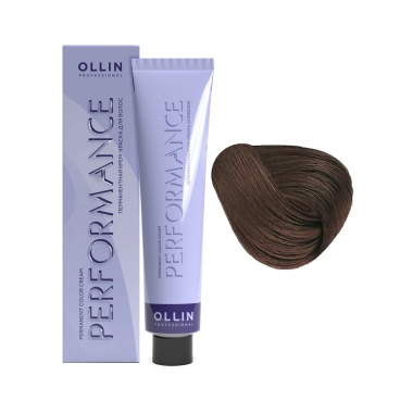 Ollin Professional Перманентная крем-краска с комплексом Performance, 6/72 темно-русый коричнево-фиолетовый, 60 мл купить