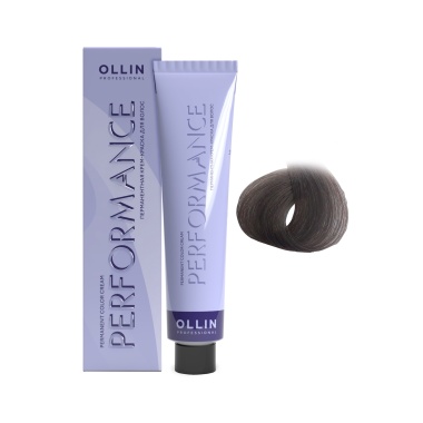 Ollin Professional Перманентная крем-краска с комплексом Performance, 8/12 светло-русый пепельно-фиолетовый, 60 мл купить