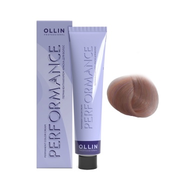 Ollin Professional Перманентная крем-краска с комплексом Performance, 9/25 блондин фиолетово-махагоновый, 60 мл купить