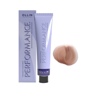 Ollin Professional Перманентная крем-краска с комплексом Performance, 9/75 блондин коричнево-махагоновый, 60 мл купить