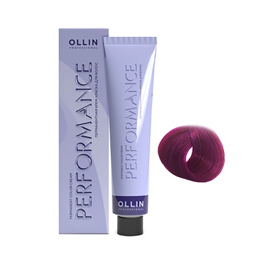 Ollin Professional Перманентная крем-краска с комплексом Performance, 0/25 фиолетово-махагоновый-розовый, 60 мл купить