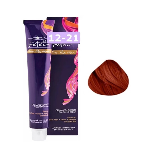 Hair Company Professional Крем-краска Inimitable Color Coloring Cream, 7.41 Русый медный матовый, 100 мл купить