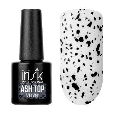 Irisk Professional Топ вельветовый декоративный без липкого слоя Velvet Ash Top, №01 Black, 10 мл купить