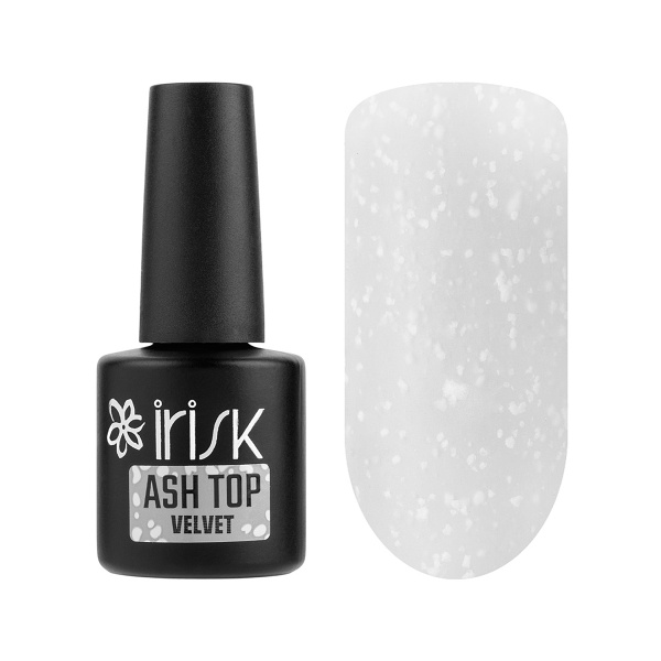 Irisk Professional Топ вельветовый декоративный без липкого слоя Velvet Ash Top, №02 White, 10 мл купить