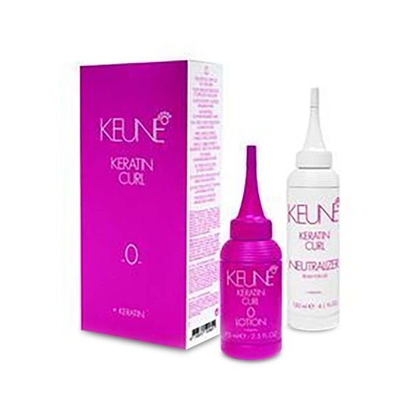 Keune Набор Кератиновый локон Keratin Curl Lotion, №0 для трудноподдающихся, 75 + 120 мл купить
