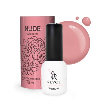 Revol Цветная база для ногтей Camouflage Rubber Base Nude, №7 Flowers, 10 мл купить