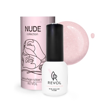 Revol Цветная база для ногтей Camouflage Rubber Base Nude, №8 Fake It, 10 мл купить
