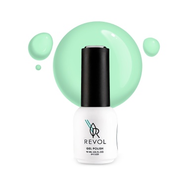 Revol Гель-лак для ногтей Fashion Week Colors, №18 Grayed Jade, 10 мл купить