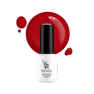 Revol Гель-лак для ногтей Fashion Week Colors, №2 Fiery Red, 10 мл купить