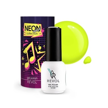 Revol Гель-лак для ногтей Neon rave, №2 Music, 10 мл купить