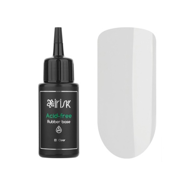 Irisk Professional База каучуковая бескислотная Acid-Free Rubber Base, №01 Clear, 50 мл купить