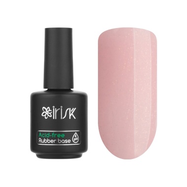 Irisk Professional База каучуковая бескислотная Acid-Free Rubber Base, №04 Shimmer Pink, 18 мл купить
