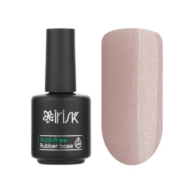 Irisk Professional База каучуковая бескислотная Acid-Free Rubber Base, №05 Natural Shimmer Pink, 18 мл купить