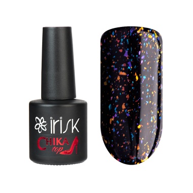 Irisk Professional Топ с шиммером без липкого слоя Жидкие кристаллы Chika Top, №13, 10 мл купить