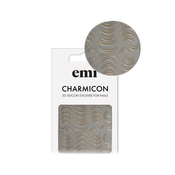 E.Mi Наклейки для ногтей Charmicon 3D Silicone Stickers, №215 Лунулы точки купить