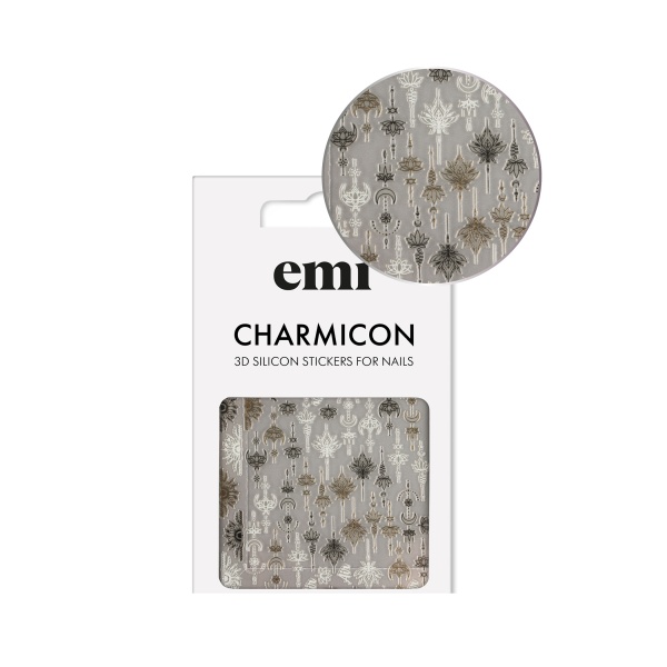 E.Mi Наклейки для ногтей Charmicon 3D Silicone Stickers, №223 Бохо купить